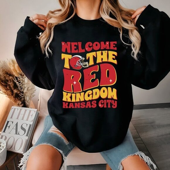 Kansas City Crewneck Sweatshirt Welcome To The Red Kingdom Cozy Fan Gift 17 - Picture 1 of 6